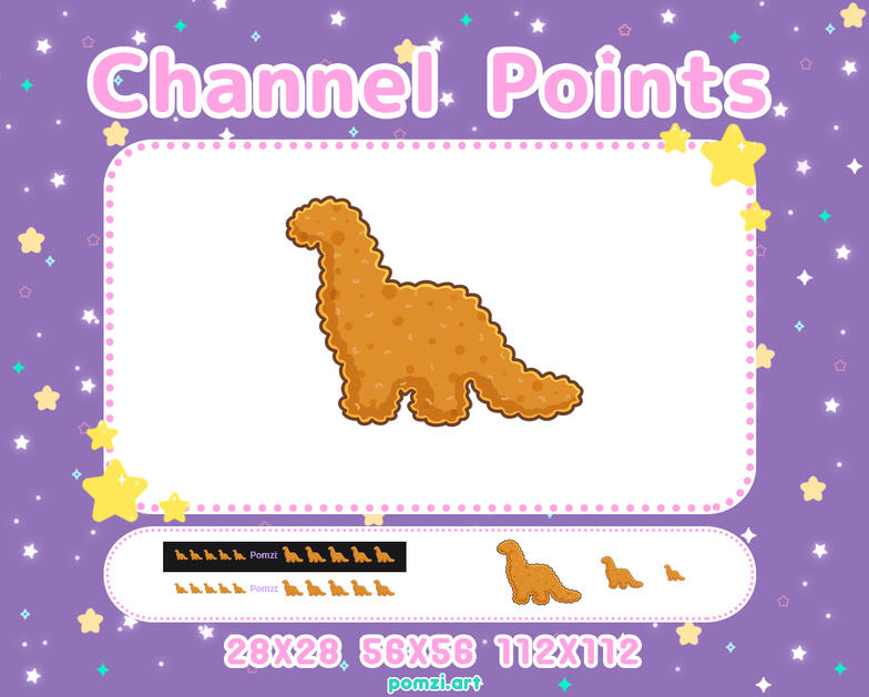 dino nuggie channel point dino nuggie channel point